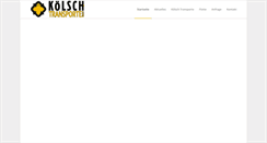 Desktop Screenshot of koelsch-transporte.de