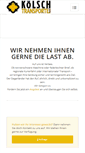 Mobile Screenshot of koelsch-transporte.de
