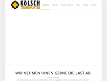 Tablet Screenshot of koelsch-transporte.de